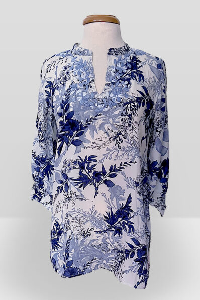 Angelica Blue Silk Tunic